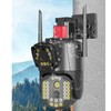 Outdoor Dual Lens Security Camera 1080P Mobile Tracking 360 Degree