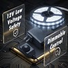 MATAHARAGA Dimmable LED Strip Lights with Knob Dimmer, 20ft 6500K