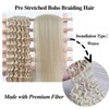 Blonde Braiding Hair for Boho Braids 4 Packs 26 Inch
