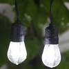 88ft Cool White LED Outdoor String Lights, Waterproof Festoon Light,