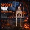 Sintuff Halloween Swinging Skeleton on Swing, Swinging Outdoor Ghost Decor