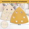 Shineboc Triangle Sandpaper Durable Underlay │ 50 Sheets │ 6