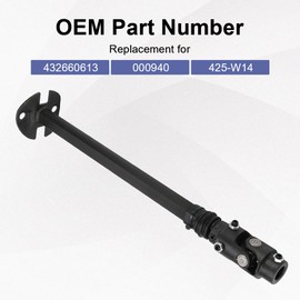 zayody Steering Shaft Compatible with 1979-1993 Dodge D100 D150 D250 D350 W100 W150 W250 W350 Pickup 1979-1981 Plymouth Trailduster Lower Steering Column Shaft Replacement for 432660613 000940 425-W14