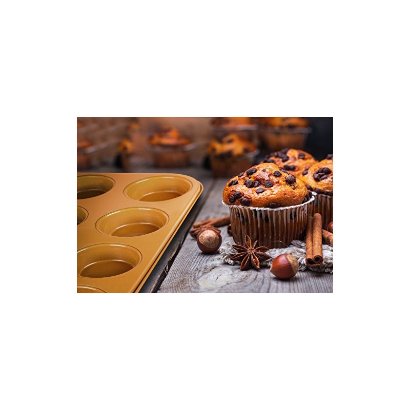 Copper 12-Cup Muffin Pan | Nonstick Muffin Pan