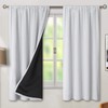 BGment Thermal Insulated 100% Blackout Curtains for Bedroom with Black