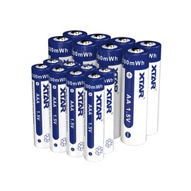 XTAR 1.5V AA AAA Lithium Rechargeable Battery 3300mWh & 1200mWh 8pcs1.5V AA+8pcs 1.5V AAA