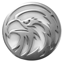METALABO Golf Green Marker Coin Animal Stainless Steel Large 50mm Heavy Lion Eagle Wolf Animal Competition Prize Gift Souvenir Present for Round (Eagle)