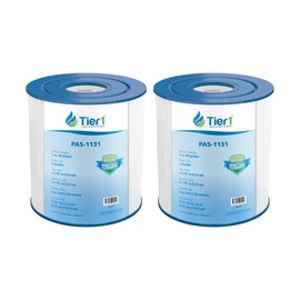 Tier1 Replacement for Waterway Pool Filter Cartridge PBW4PAIR – 2 Pack | Compatible with Unicel C-4313, Pleatco PBW4PAIR, Filbur FC-3753 | 3-3/4" x 4-1/4" | Trilobal Fabric | Washable Cartridge