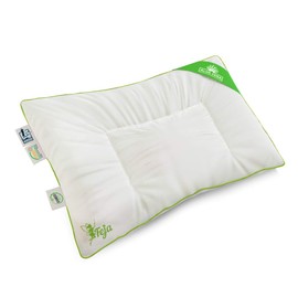 LELEKKA Feja Premium Baby Pillow Flat Pillow with Bamboo Filling and Aloe Vera Cover for Sensitive Skin 40 x 60 cm