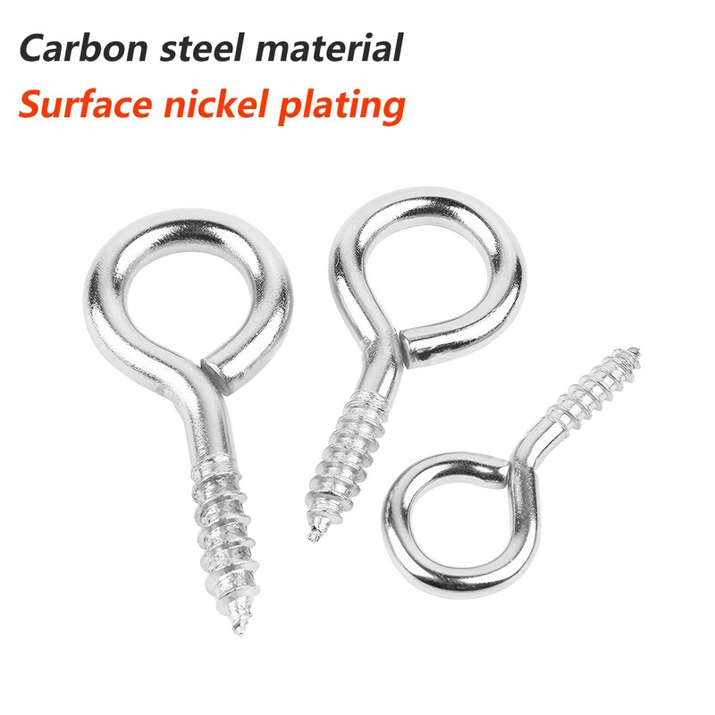 Ctyjia Pack of 20 Screw Hooks, 27 mm (1.06 Inches)