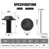 Pack of 30 M4 x 16 Screws, Pan Head Screws,