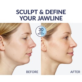 Stylia V Line Lifting Collagen Mask - Lift, Firm & Contour Jawline - Double Chin Reducer Strap with Hyaluronic Acid & Aloe - Neck Tightening and Lifting Mask - Jawline Shaper Face Lift Tape (10PC)