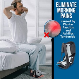 Peakloong Plantar Fasciitis Night Splint Foot Support Boot for Fascia Tendon and Calf Stretching Heel Bone Spur Arch Pain