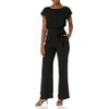 Eliza J Women's Cap Sleeve Wide Leg Jumpsuit, Black, 6