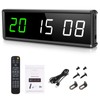 PELLOR Gym Timer, Gym Clock, LED Countdown Countdown Digital Wall
