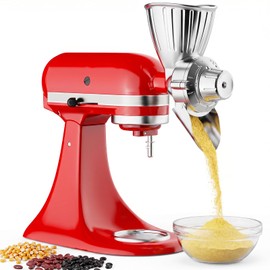 HOZODO Grain Mill Attachment for KitchenAid Stand Mixer, All Metal