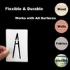 4 Inch Alphabet Letter Stencils for Painting - 70 Pack