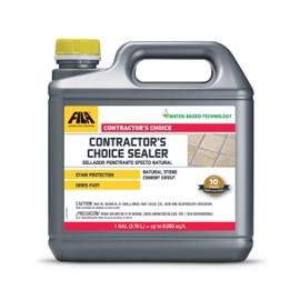 FILA Surface Care Solutions, CONTRACTOR'S Choice Sealer, Tile and Grout Sealer, Natural Stone Sealer Outdoor and Indoor, Waterproof, Stain Proof, Penetrating and Impregnator Sealer, 1 GAL