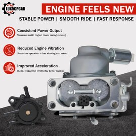 Carburetor Carb For Nikki 795969 02410 795969 266 8930N-A31 For John Deere D125 D130 D140 D150 D170 LA135 LA145 LA155 LA165 LA175 X130R X165 Z235 Z245 Z425 Lawn Tractor With Briggs Stratton V-Twin Int