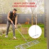 GarveeLife 6FT 36"×10" Lawn Leveling Rake, Stainless Steel Landscape Rakes,