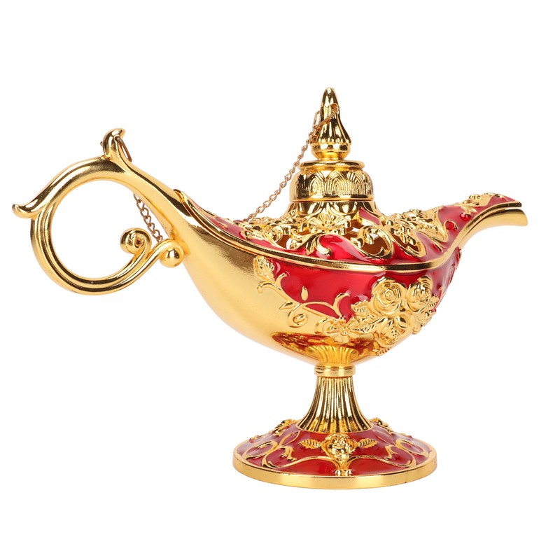 Magic Genie Lamp Exquisite Colorfast Eye Catching Alloy Embossed Pattern
