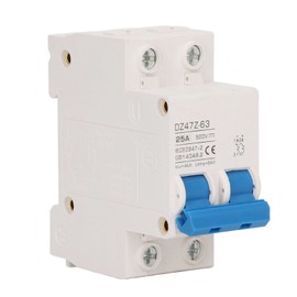 2P Mini DC Circuit Breaker 4kA Icu 6kV Uimp Fast Tripping Solar PV System Small Circuit Breaker DC500V 25A