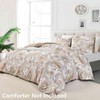 Nanko Paisley Duvet Cover Set King Size, Tan Taupe Classy