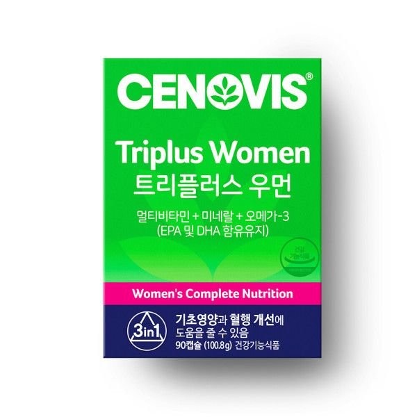 Women&#39;s Triple Plus Women Multivitamin Mineral 90 Capsules, Superbiotics Lactobacillus (60 capsules/60 days&#39; worth) / 여성 트리플러스우먼 멀티비타민미네랄 90캡슐, 수퍼바이오틱스 유산균 (60캡슐/60일분)