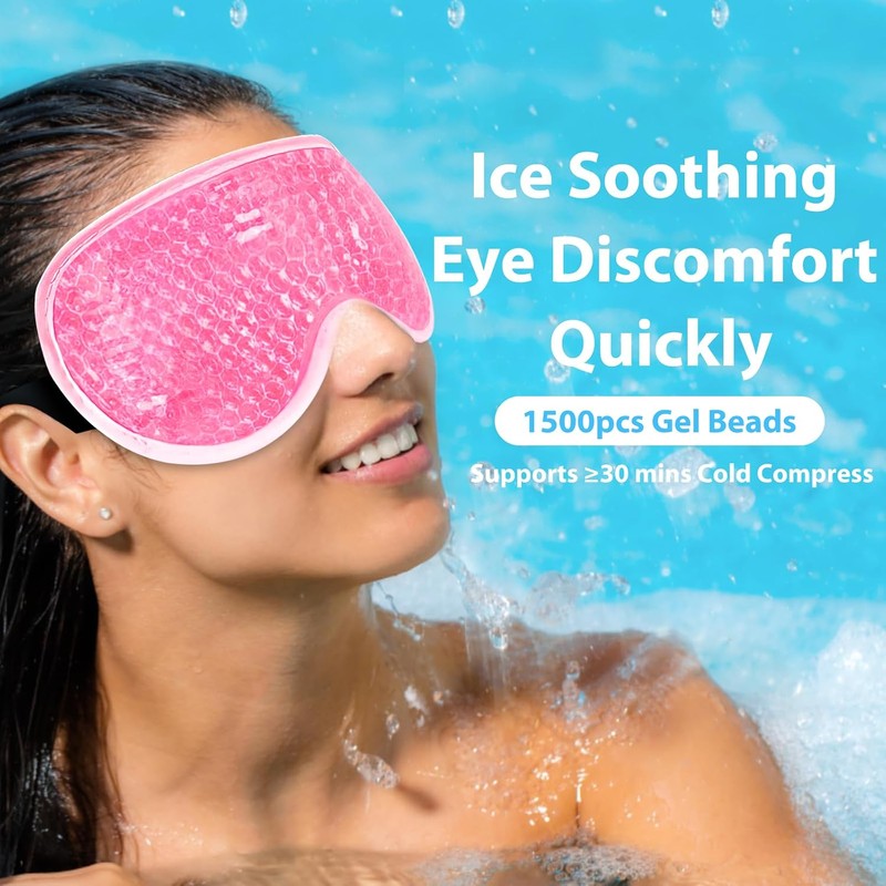 Máscara de Ojos Fría, Máscara de Ojos de Gel Refrescante