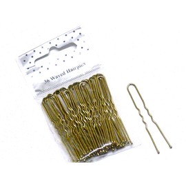 La Peach Fashions Ladies Regular Hair Styling Hair Pins Bobby Pins Kirby Grips Bun Pins Waved Hair Pins Size 50 mm (Blonde)