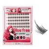 GECOMO Large Capacity False Eyelashes, Natural, False Eyelashes, Glued, Partial