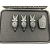 Hirisi 3 x Carp Fishing Bite Alarms with Receiver. Packed