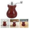 Zerodeko 1pc Pepper Mill with Crank Handle Wooden Salt and