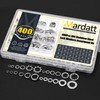 Mardatt 400Pcs 304 Stainless Steel Spring Lock Washer, M3 M4