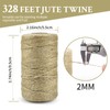 656 Feet Garden Twine,2MM Nature Arts and Crafts Rope Industrial