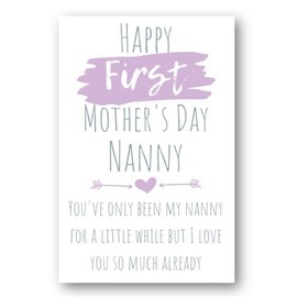 Second Ave Happy First Mother's Day Card For Nan Nanny Grandma