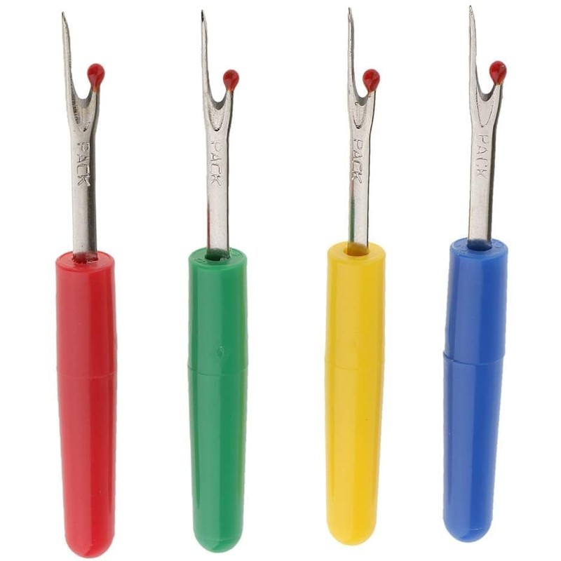 zalati Seam Rippers, 4pcs Stitch Thread Unpicker Tool with Plastic
