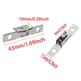 GWYAN 12 Pcs Silver Metal Sliding Door Axles Window Pulley Single Roller Push-Pull Sliding Window Roller Suitable for Doors, Windows, Cabinets, Drawers