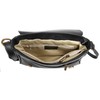 Cluty Women's Shoulder Bag Black Genuine Leather 019283, black