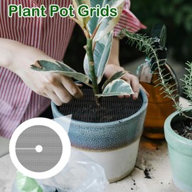 Funda de malla para macetas de plantas, protector de plantas de gatos, animales de interior, flexible y cortable con alfileres, cubierta transpirable para plantas de jardín para excavar