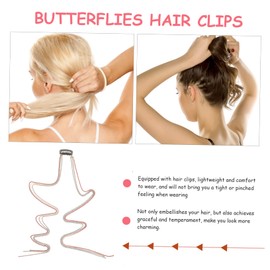 TEHAUX 2pcs Hair Chain Jewelry Clips Tassels for Braids Punk Style Hair Accessories for Daily Wear Festivals and Parties