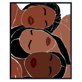 Black Women Wall Decor - African American Women - African American Wall Art - Black Woman - Black Wall Art - Afro Wall Art - African Wall Art - Black Culture Gifts - Latina - Hispanic