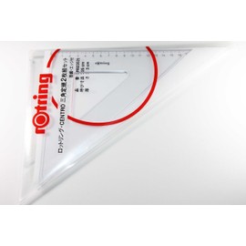 Rotling R823525 Centro Triangle Ruler, Set of 2, 9.8 inches (25 cm), Edge Included