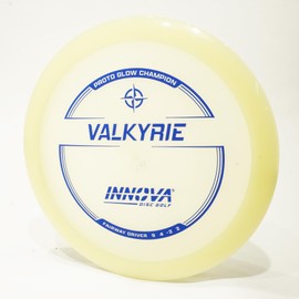 Innova Proto Glow Champion Valkyrie Disc Golf Fairway Driver, Glows in The Dark, Pick Color/Weight [Stamp & Exact Color May Vary] White (Milky, clearish) 170-172 Grams