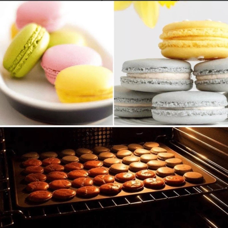 A4F-SOLUTIONS Tapete De Silicon Para Hornear Macarrones 48 Cavidades