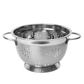 Dexam 17851161 Stainless Steel Footed Colander 22cm / 8.5 ins 2.84L, Silver