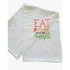 Unbranded Thanksgiving Kitchen Tea Towel Machine Embroidered Flour Sack 100%