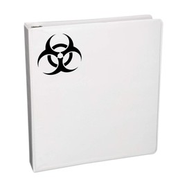 Bargain Max Decals Biohazard Symbol Decal Notebook Car Laptop 5.5" (Black)