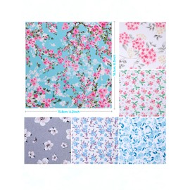 6PCS Thickened Glasses Cleaning Cloth Elegant Flower Design Microfiber Cleaning Cloth, Eyeglass Lens Cleaning Cloths, Soft Wipes for Reusable Eyeglass and Phone Screens (Five-petaled Flower)