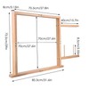 TTLIFE 27.5” x 27.5” Tufting Frame Wooden Rug Making Frame